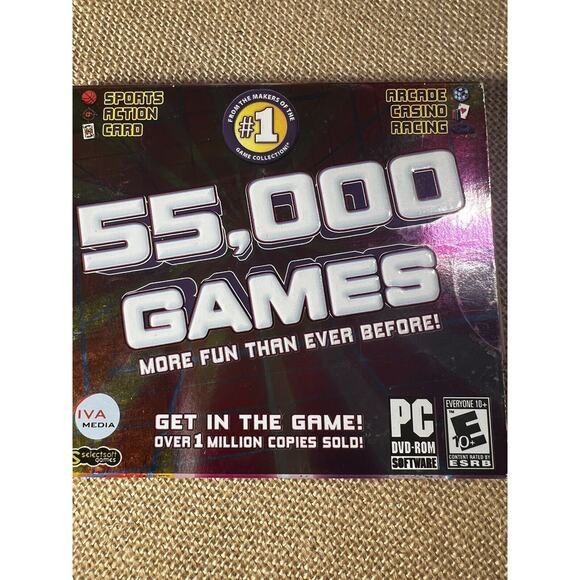 55,000 Games PC CD-Rom Windows Sports Action Arcade Racing Games Compilation - Picture 8 of 8